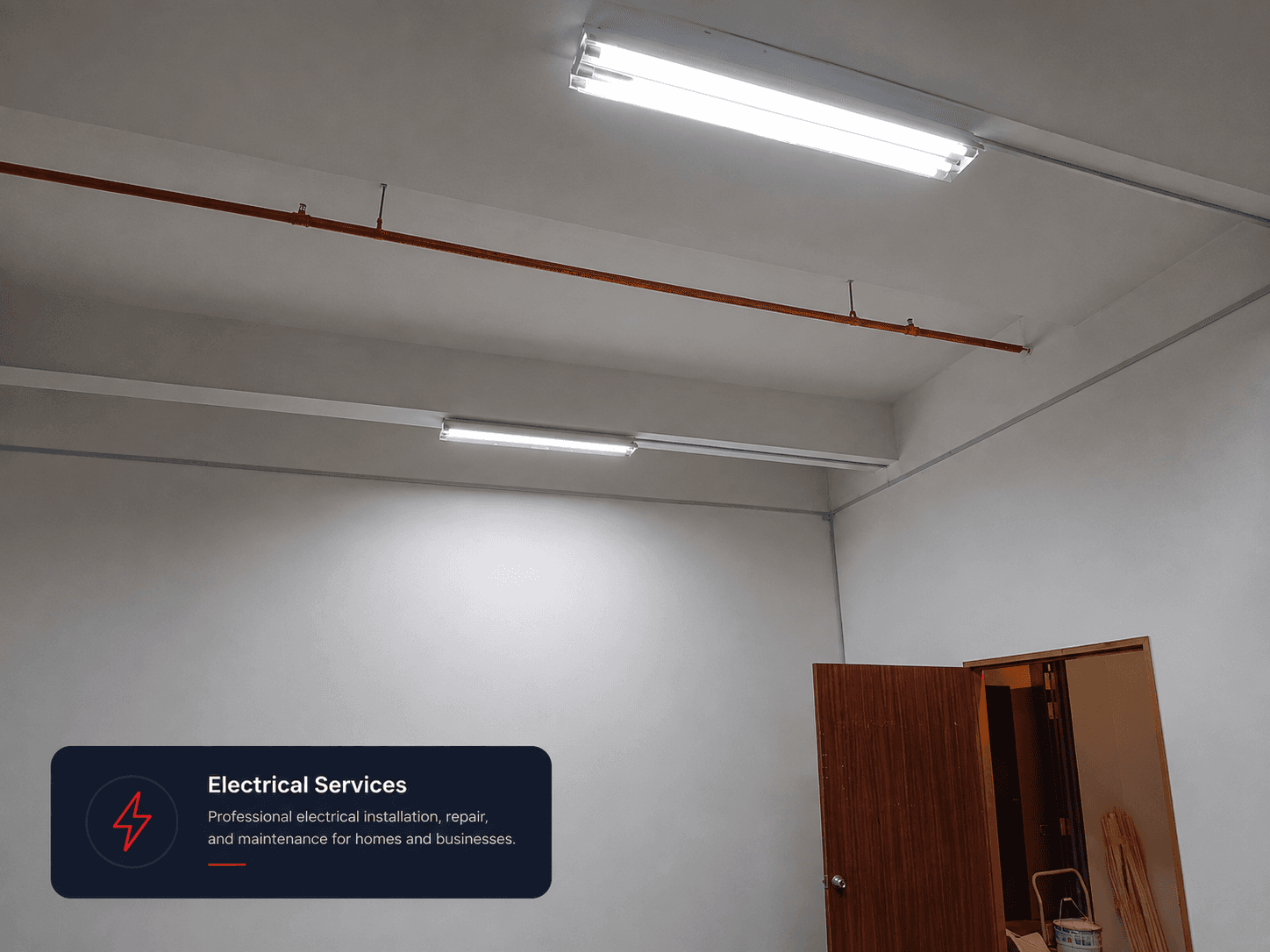 Commercial LED lighting installation Singapore office - Office & Commercial in Singapore